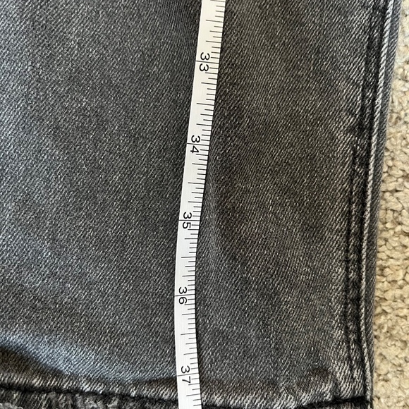 American Eagle Dark Gray Super Distressed Jeans - Picture 7 of 7